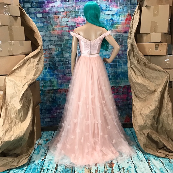 SHERRI HILL ๐ 2pc Blush Gown! #52046 - Picture 5 of 7